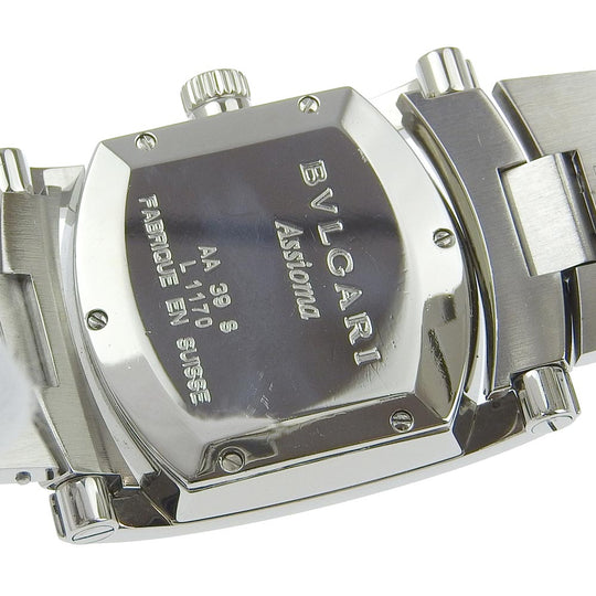 BVLGARI Watches Quartz AA39S Stainless Steel Silver Assioma Blue dial Boys Used Authentic