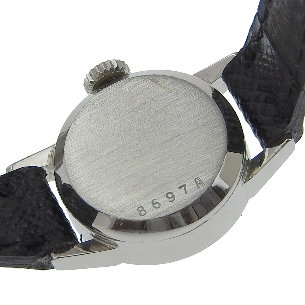 GIRARD-PERREGAUX Watches Hand Winding 8697A Stainless Steel , Leather Silver Silver dial Women Used Authentic