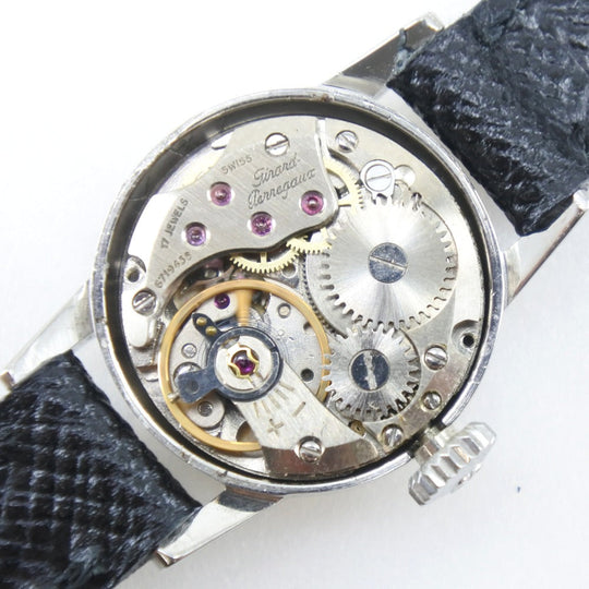 GIRARD-PERREGAUX Watches Hand Winding 8697A Stainless Steel , Leather Silver Silver dial Women Used Authentic