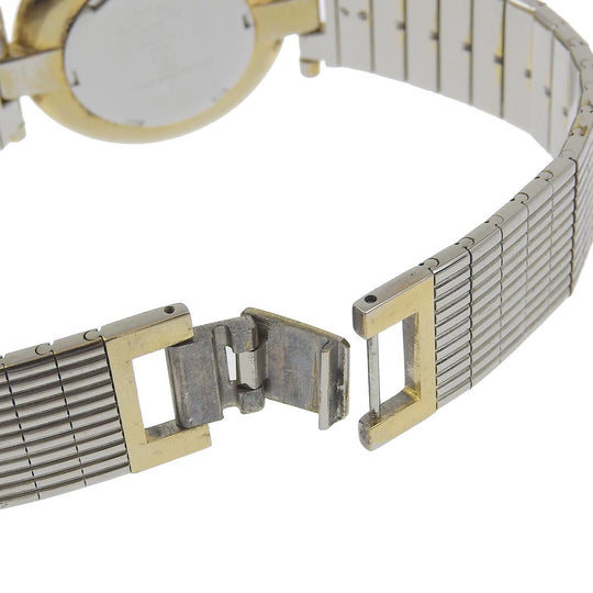 Christian Dior Watches Quartz 4715032 Stainless Steel , Plated Gold white White dial mens Used Authentic