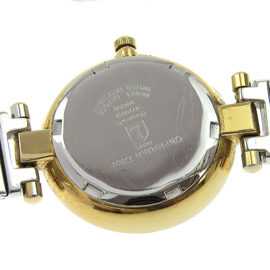 Christian Dior Watches Quartz 4715032 Stainless Steel , Plated Gold white White dial Women Used Authentic