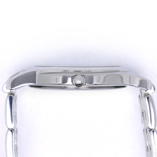 GUCCI Watches Quartz 5500M Stainless Steel Silver black dial mens Used Authentic