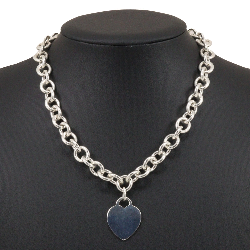 TIFFANY&Co. Necklace Silver925 Silver Heart tag Return to TIFFANY & Co. Women Used Authentic