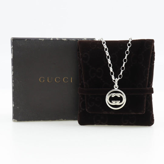 GUCCI Necklace Silver925 Silver Double G Doppia G Women(Unisex) Used Authentic