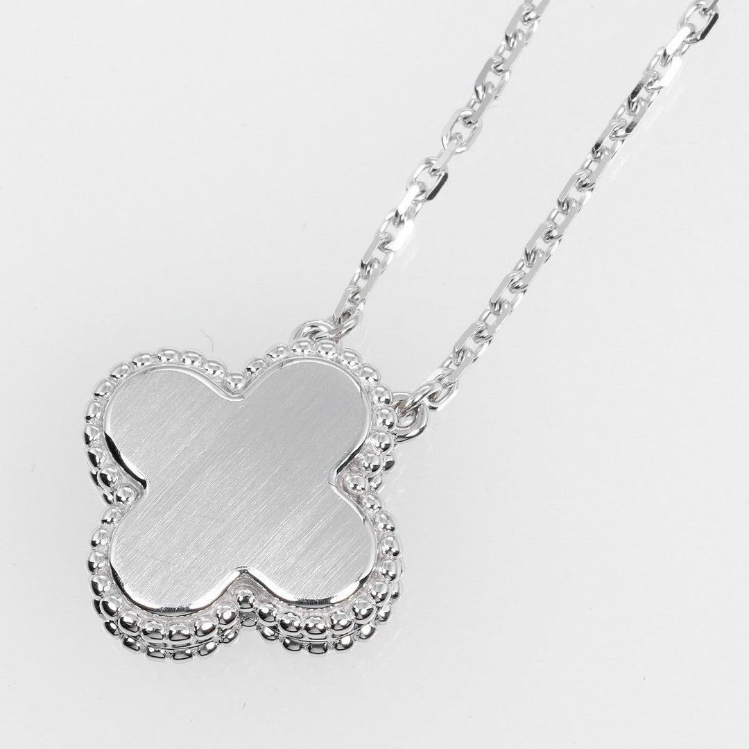 Van Cleef & Arpels Necklace K18 White Gold, Diamond Silver Holiday 2022 Vintage alhambra Women Used Authentic