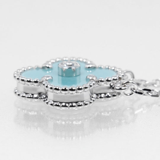 Van Cleef & Arpels Necklace K18 White Gold, Diamond Silver Holiday 2022 Vintage alhambra Women Used Authentic
