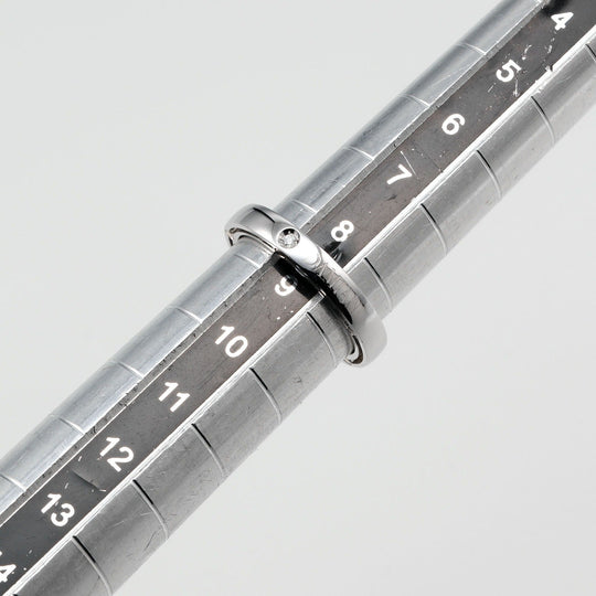 Damiani Ring K18 Gold, Diamond, WG PG Silver D side Women Used Authentic