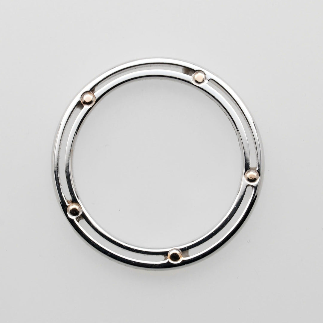 Damiani Ring K18 Gold, Diamond, WG PG Silver D side Women Used Authentic