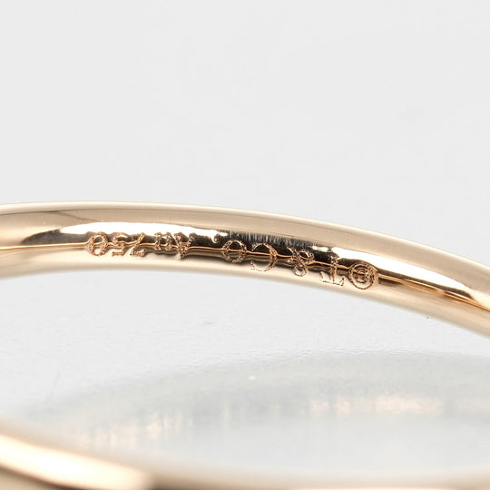 TIFFANY&Co. Ring K18 pink gold, diamond gold T wire Women Used Authentic