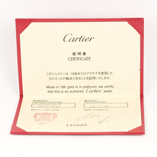 CARTIER Ring K18 white gold White gold 2C Women 48 Used Authentic