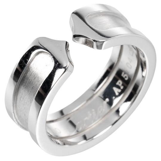 CARTIER Ring K18 white gold White gold 2C Women 48 Used Authentic