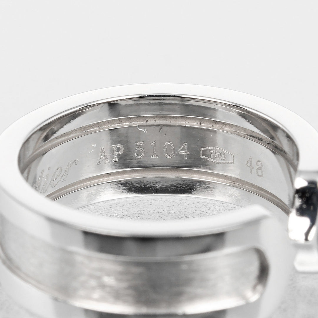CARTIER Ring K18 white gold White gold 2C Women 48 Used Authentic