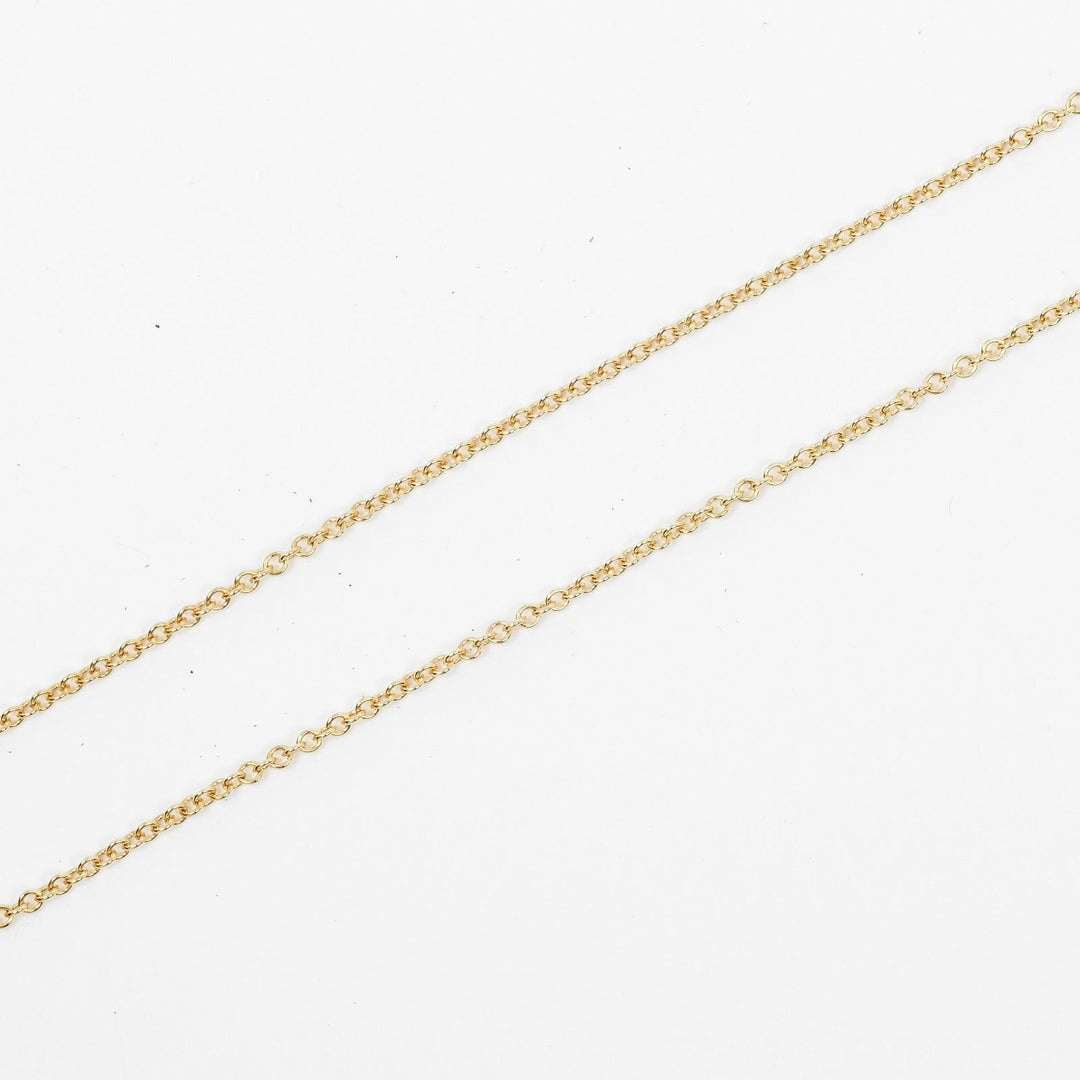 TIFFANY&Co. Necklace K18 yellow gold gold Loving heart Women Used Authentic