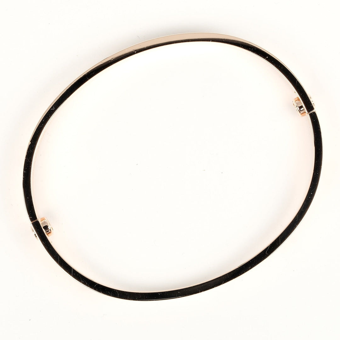 CARTIER bracelet K18 Pink Gold gold #18 love Women 18 Used Authentic