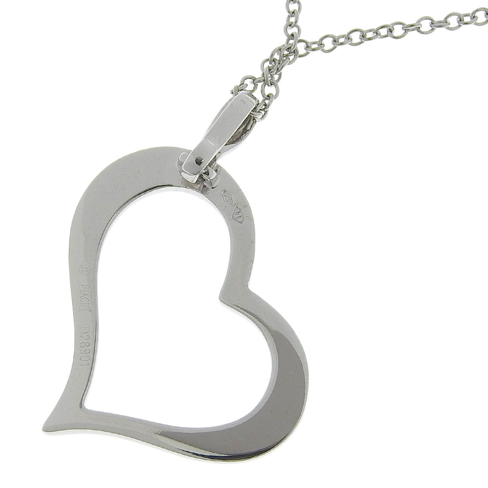 PIAGET Necklace K18 White Gold, Diamond Silver heart