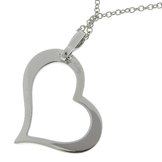 PIAGET Necklace K18 White Gold, Diamond Silver heart