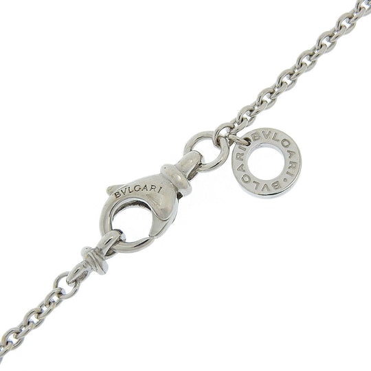BVLGARI Necklace K18 white gold Silver B-Zero1 Women Used Authentic