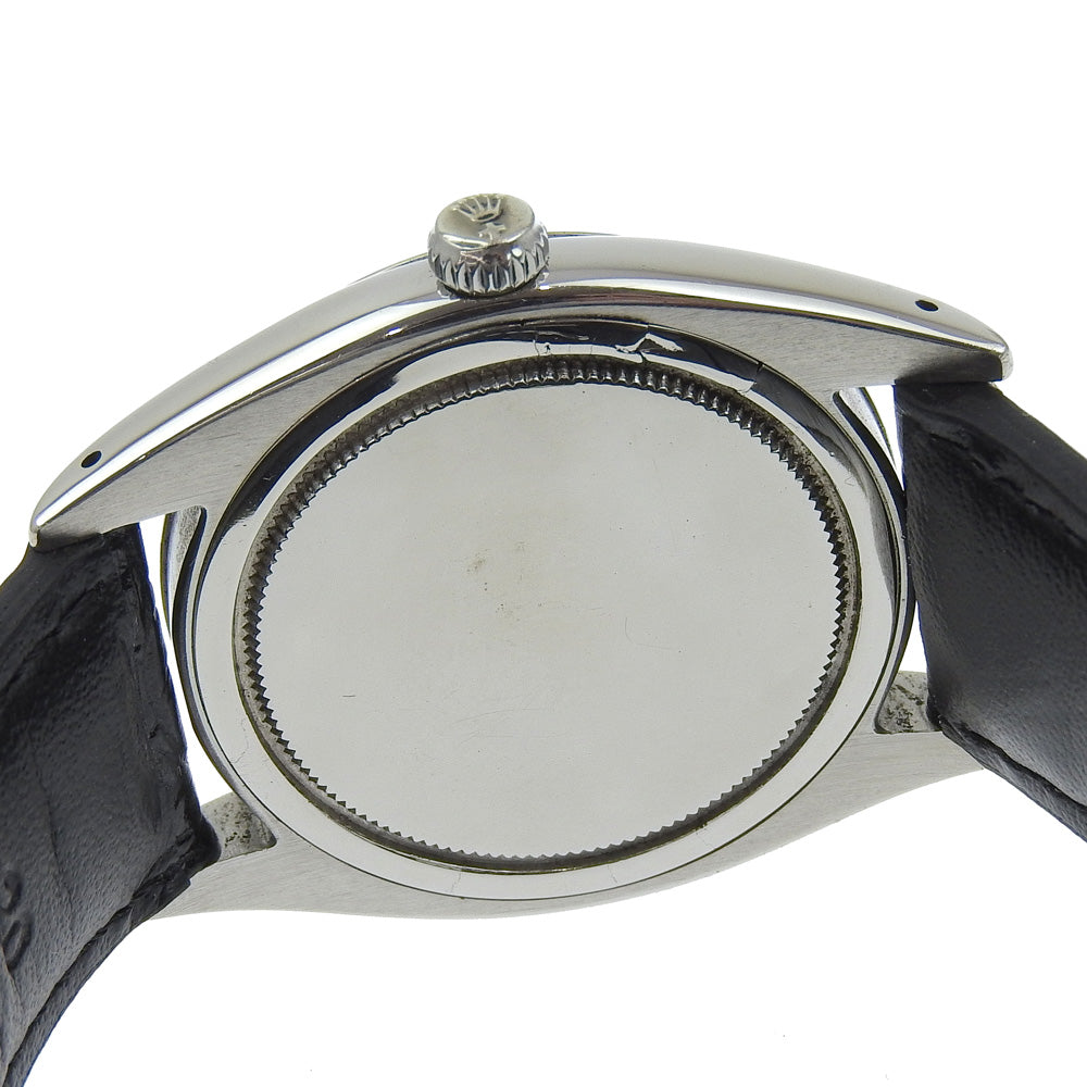 ROLEX Watches Hand Winding 6494 Stainless Steel , Embossed Leather white 21st Precision Oysterdate white dial mens Used Authentic