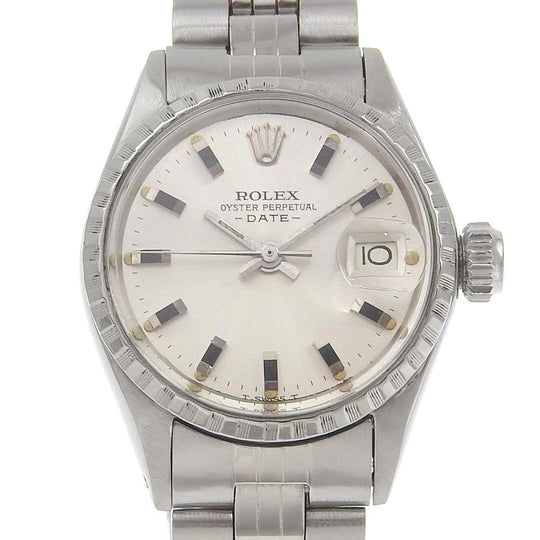ROLEX Watches Mechanical Automatic 6524 Stainless Steel Silver cal.1161 Date 21 series Oyster perpetual Silver dial Women Used Authentic