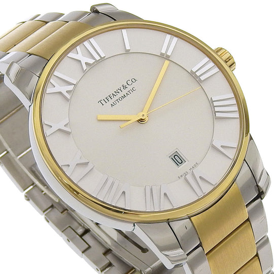 TIFFANY&Co. Watches Mechanical Automatic Z1810.68.15A21A00A Stainless Steel white Back schedule Atlas Dome White dial mens Used Authentic