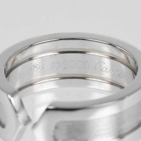 CARTIER Ring K18 white gold Silver 2C Women 46 Used Authentic