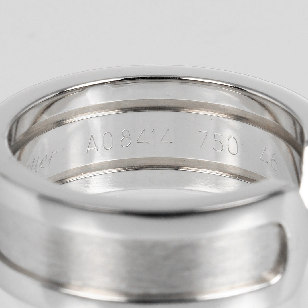 CARTIER Ring K18 white gold Silver 2C Women 46 Used Authentic