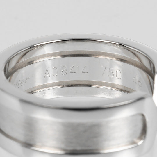 CARTIER Ring K18 white gold Silver 2C Women 46 Used Authentic