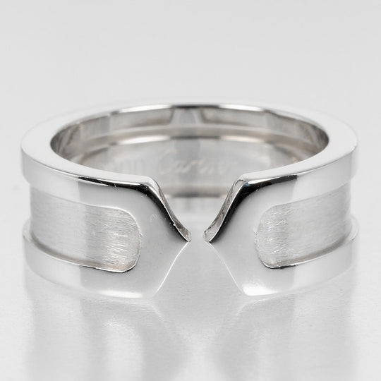 CARTIER Ring K18 white gold Silver 2C Women 46 Used Authentic