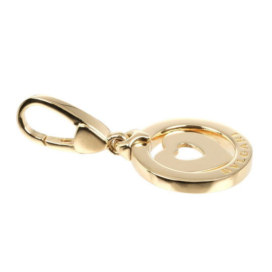 BVLGARI Pendant top K18 yellow gold gold Tond Heart Women Used Authentic