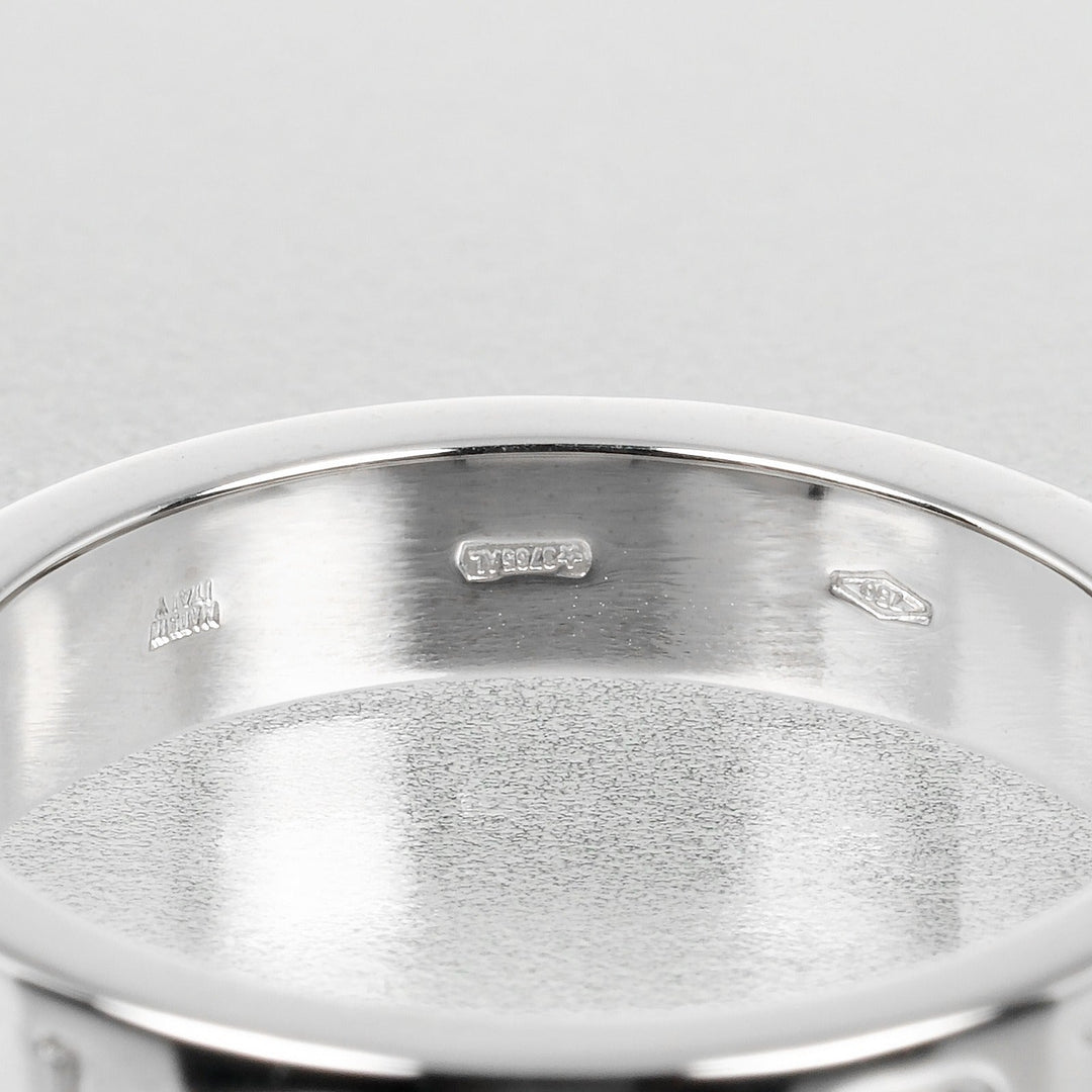 BVLGARI Ring K18 White Gold, 1P Diamond Silver Bulgari Bulgari Women Used Authentic