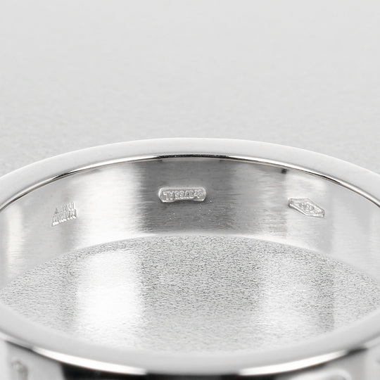 BVLGARI Ring K18 White Gold, 1P Diamond Silver Bulgari Bulgari Women Used Authentic