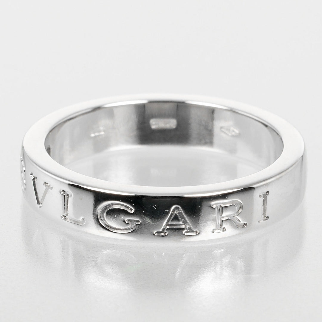 BVLGARI Ring K18 White Gold, 1P Diamond Silver Bulgari Bulgari Women Used Authentic