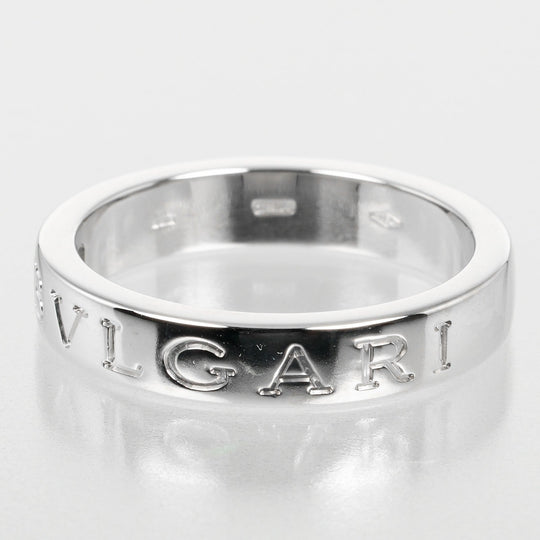 BVLGARI Ring K18 White Gold, 1P Diamond Silver Bulgari Bulgari Women Used Authentic