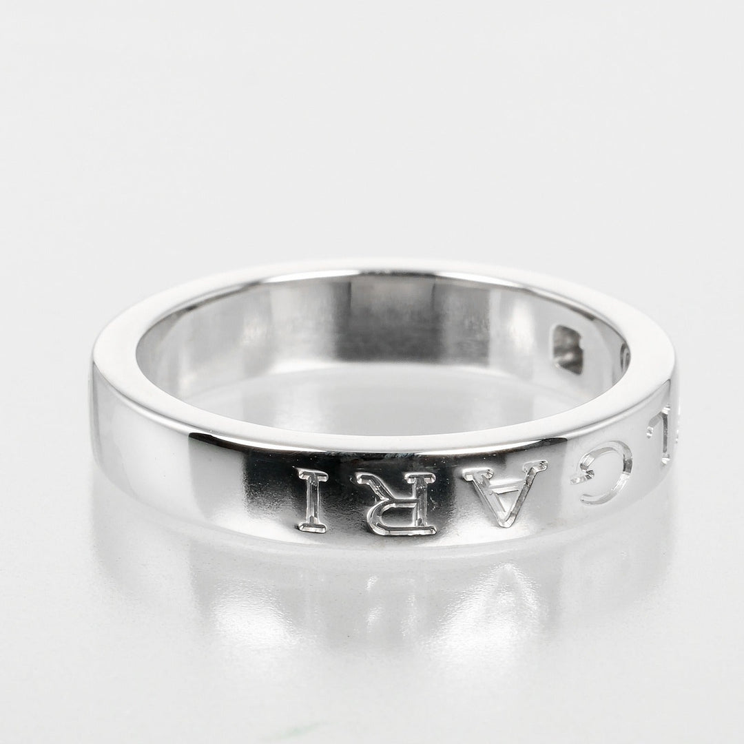 BVLGARI Ring K18 White Gold, 1P Diamond Silver Bulgari Bulgari Women Used Authentic