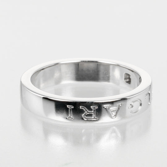 BVLGARI Ring K18 White Gold, 1P Diamond Silver Bulgari Bulgari Women Used Authentic