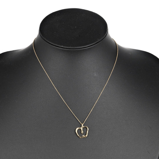 TIFFANY&Co. Necklace K18 yellow gold gold Apple Women Used Authentic