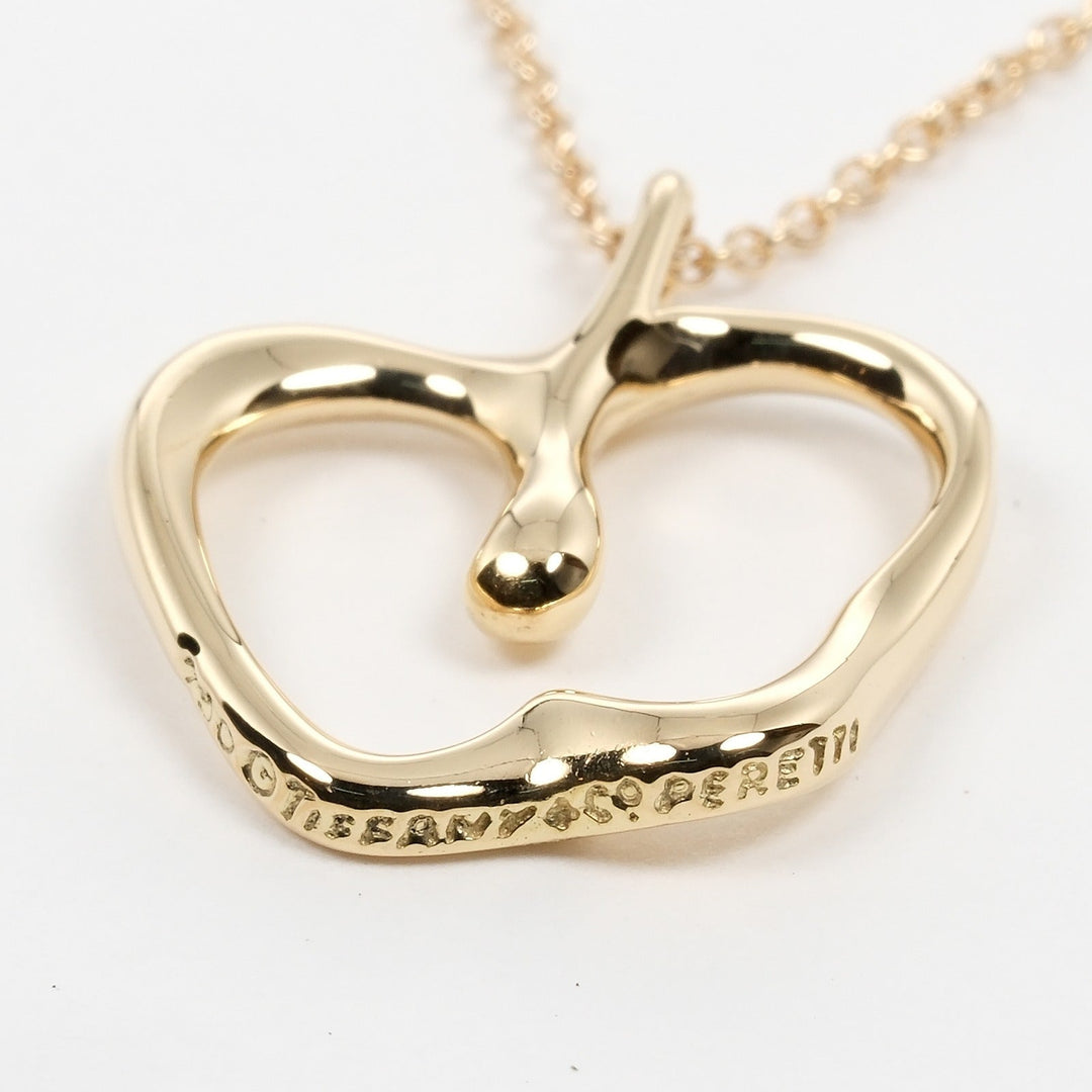 TIFFANY&Co. Necklace K18 yellow gold gold Apple Women Used Authentic