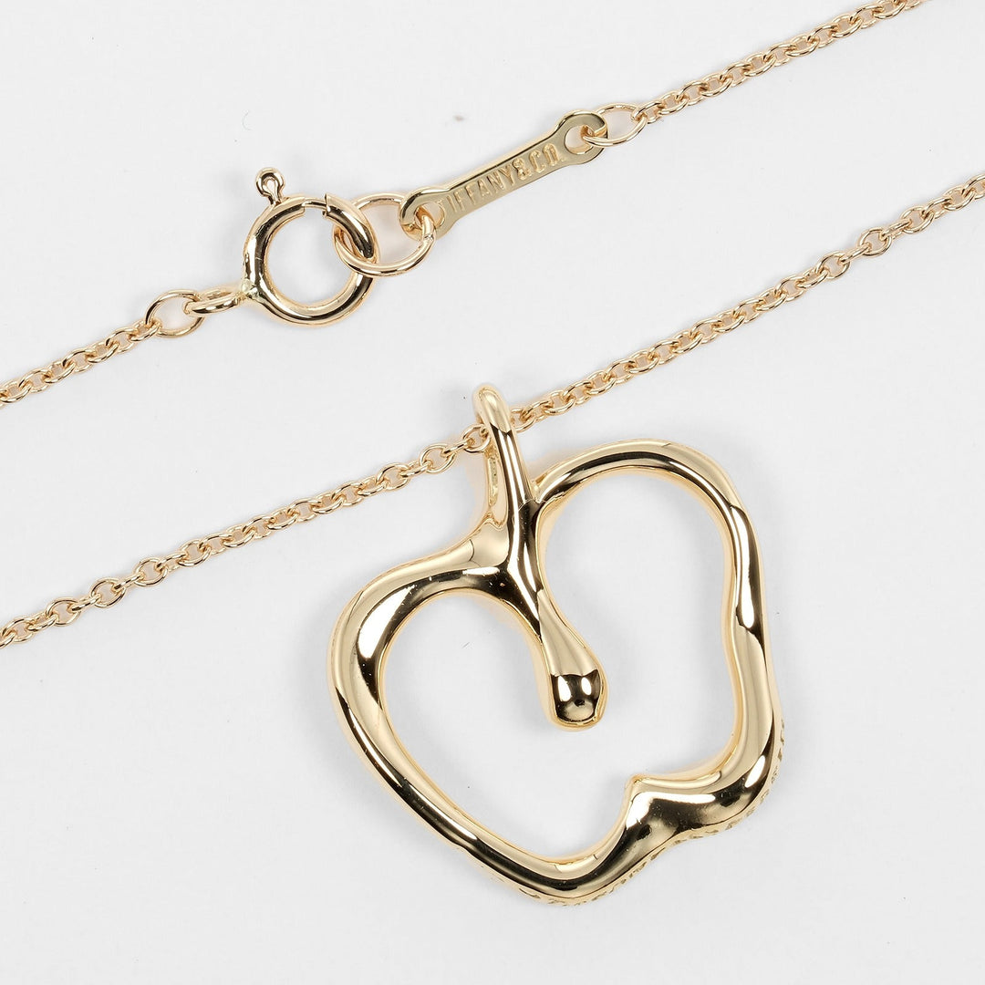 TIFFANY&Co. Necklace K18 yellow gold gold Apple Women Used Authentic