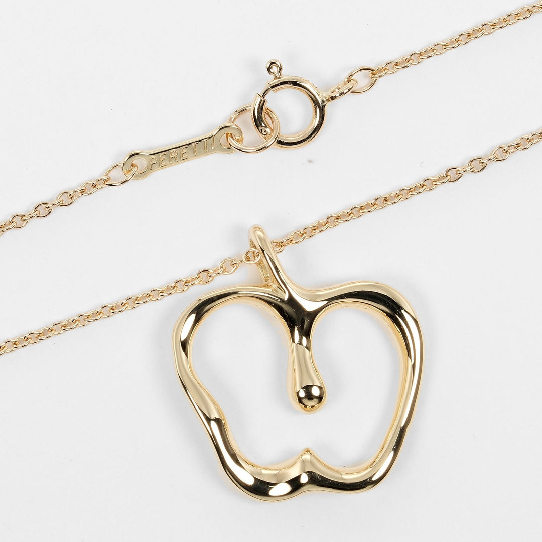 TIFFANY&Co. Necklace K18 yellow gold gold Apple Women Used Authentic