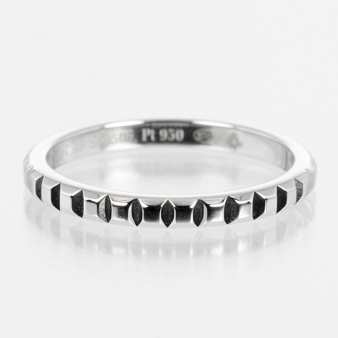 Boucheron Ring Pt950Platinum Silver Cattle cru de paris small Women 49 Used Authentic