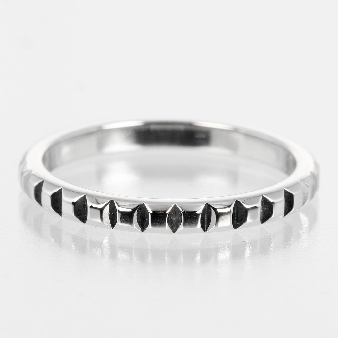 Boucheron Ring Pt950Platinum Silver Cattle cru de paris small Women 49 Used Authentic
