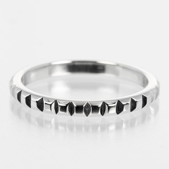 Boucheron Ring Pt950Platinum Silver Cattle cru de paris small Women 49 Used Authentic