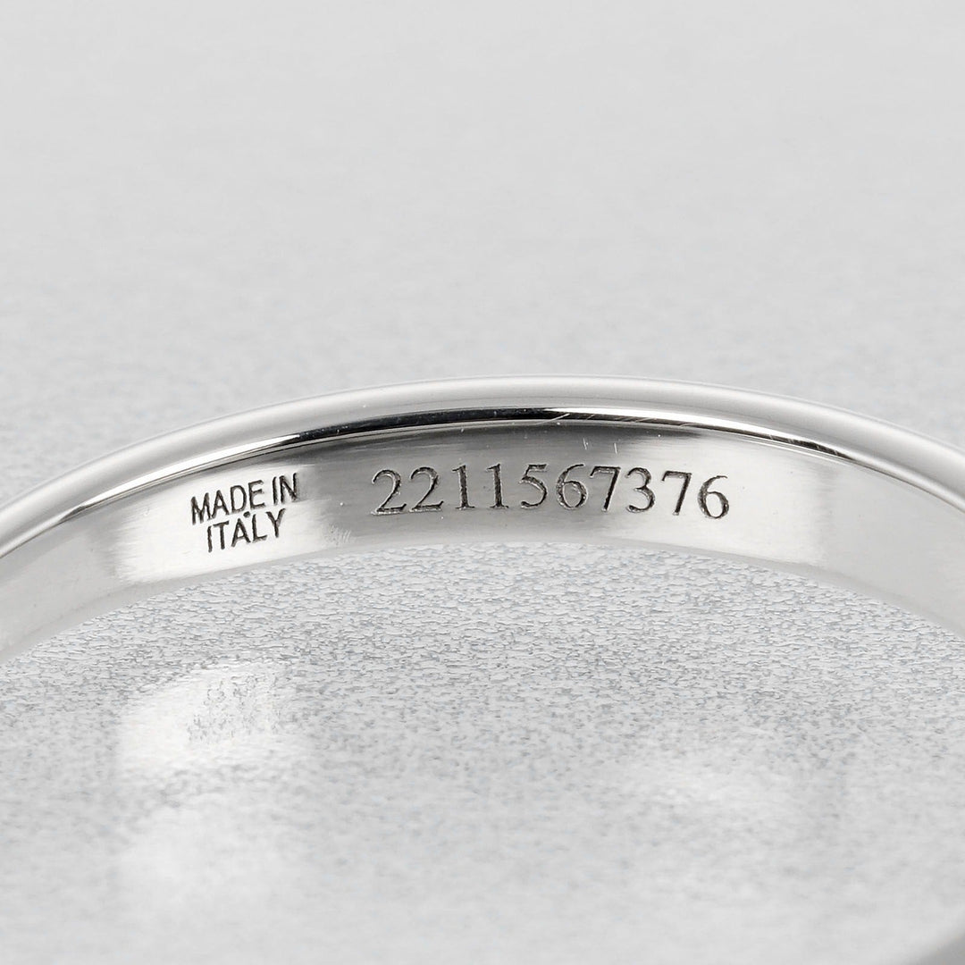 BVLGARI Ring 0.30ct VS1/H/2EX/VG Pt950Platinum, Diamond Silver Rome Amor Women Used Authentic