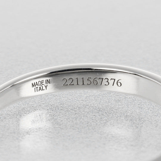 BVLGARI Ring 0.30ct VS1/H/2EX/VG Pt950Platinum, Diamond Silver Rome Amor Women Used Authentic