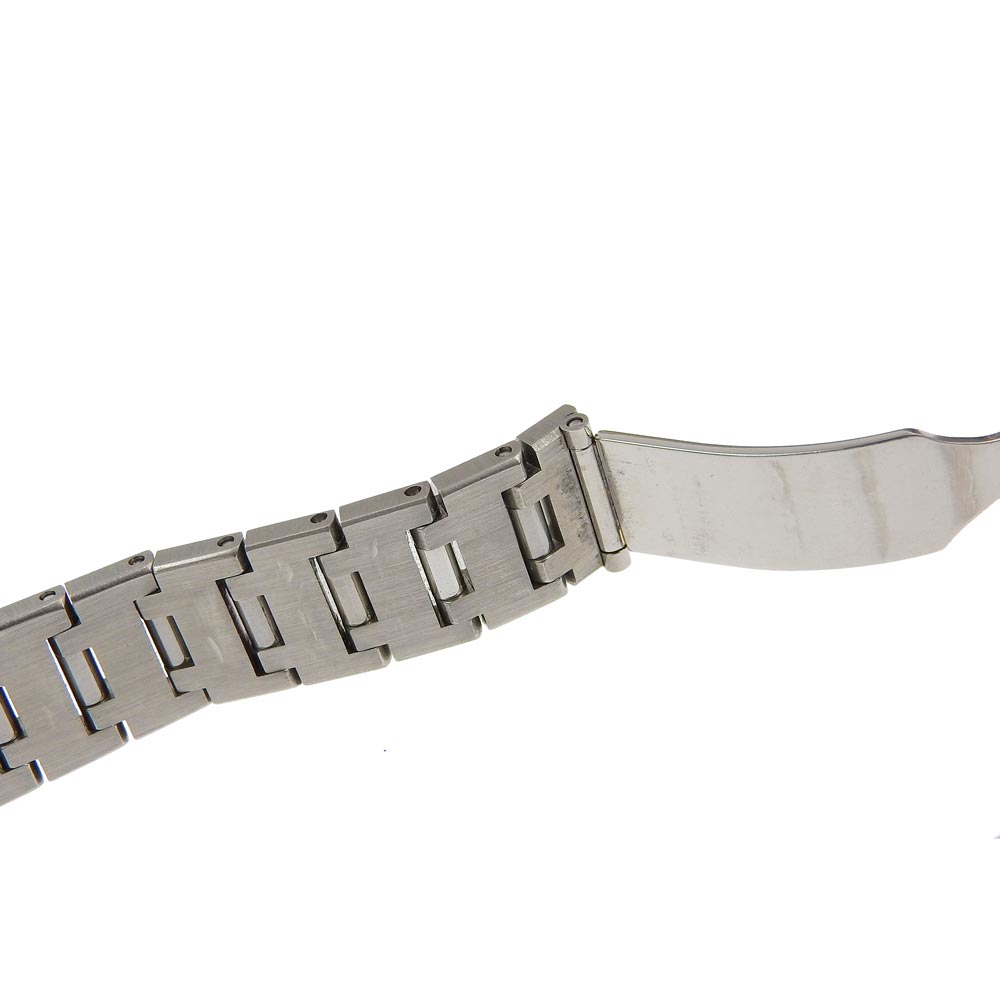 BVLGARI Watches Quartz SQ22SS Stainless Steel Silver Quadlard black dial Women Used Authentic