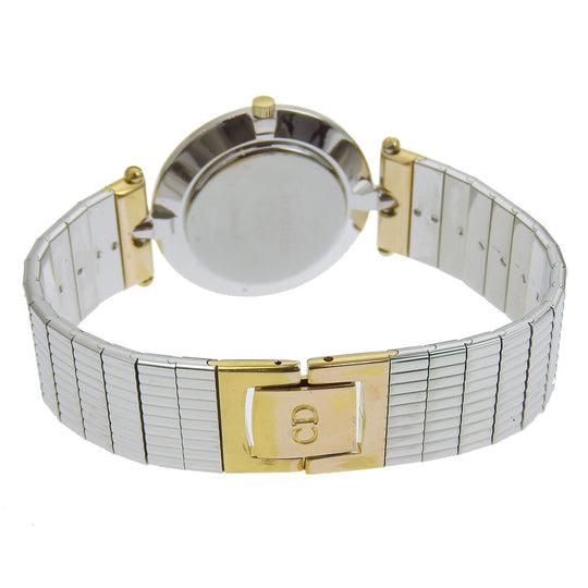 Christian Dior Watches Quartz 3026 Stainless Steel , Plated Gold black black dial Women Used Authentic