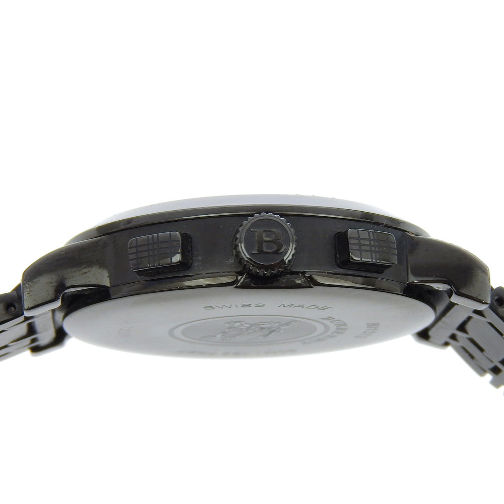 BURBERRY Watches Quartz BU1373 Stainless Steel black Heritage black dial mens Used Authentic