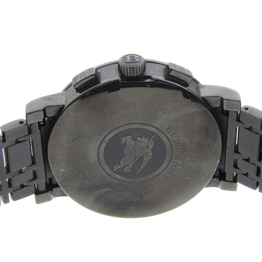 BURBERRY Watches Quartz BU1373 Stainless Steel black Heritage black dial mens Used Authentic