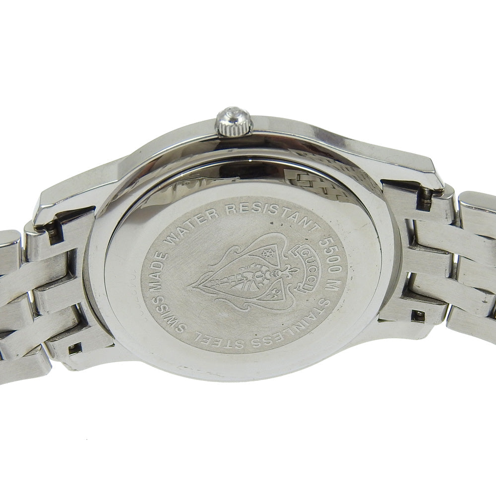 GUCCI Watches Quartz 5500M Stainless Steel black G class black dial mens Used Authentic