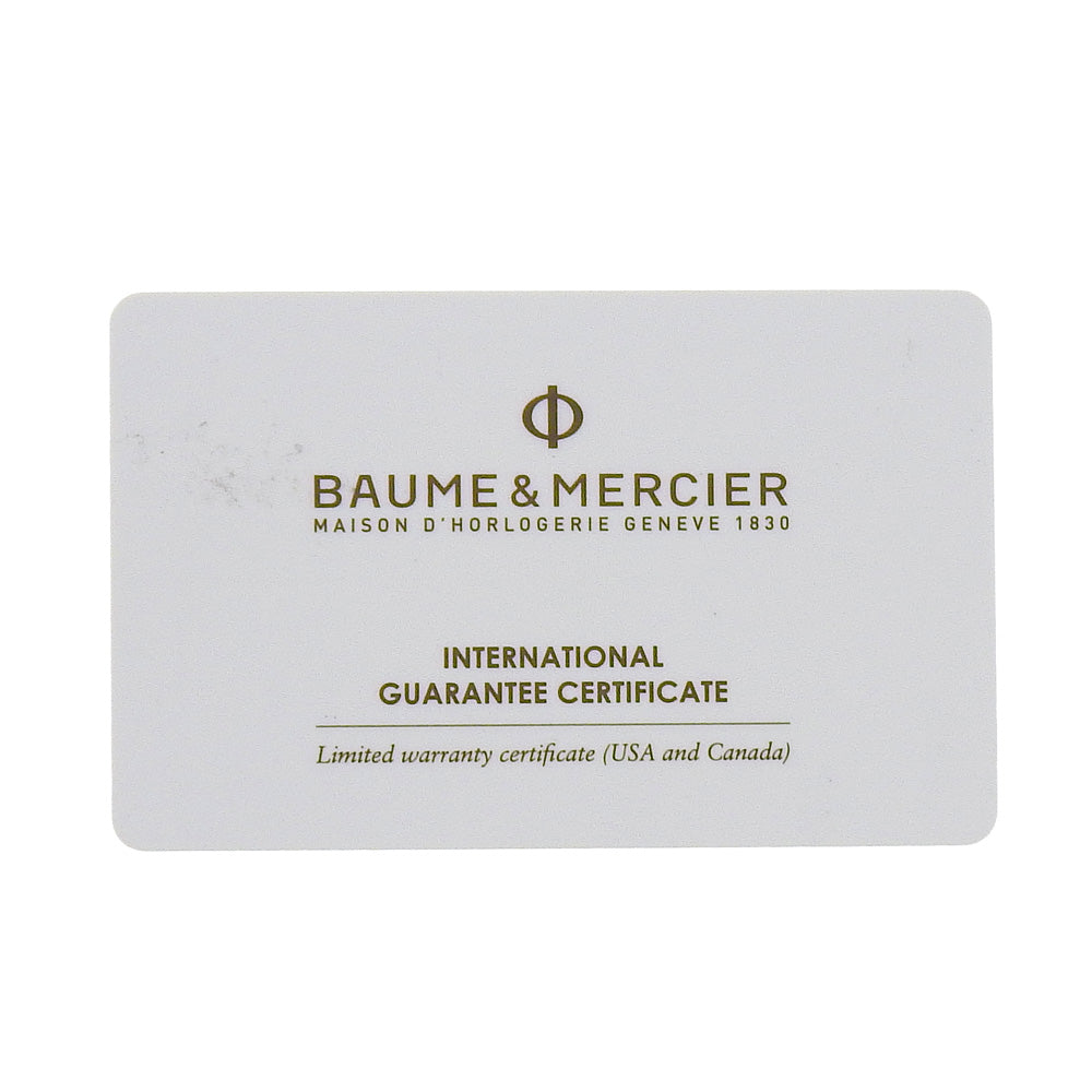 Baume & Mercier Watches Quartz M0A10420 Stainless Steel blue Clifton mens Used Authentic